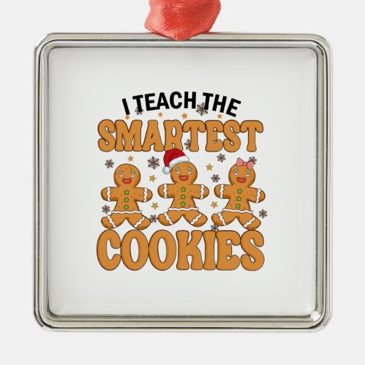 Ik leer de slimste koekjes metalen ornament (Voorkant)