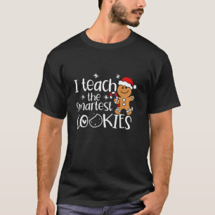 Ik leer de slimste koekjes peperkoek kerstmuts t-shirt