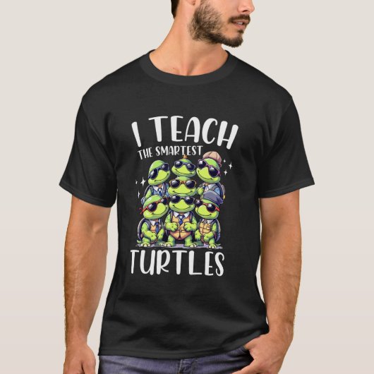 Ik leer de slimste schildpadden Grappige favoriete T-shirt (Voorkant)