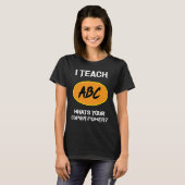 Ik leer de waardering van ABC-leraar voor Engelse T-shirt (Voorkant volledig)