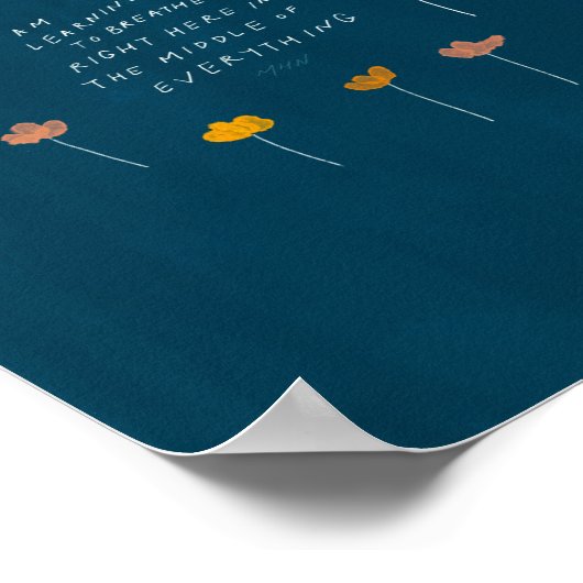 "Ik leer diep ademen.." Poster (Hoek)