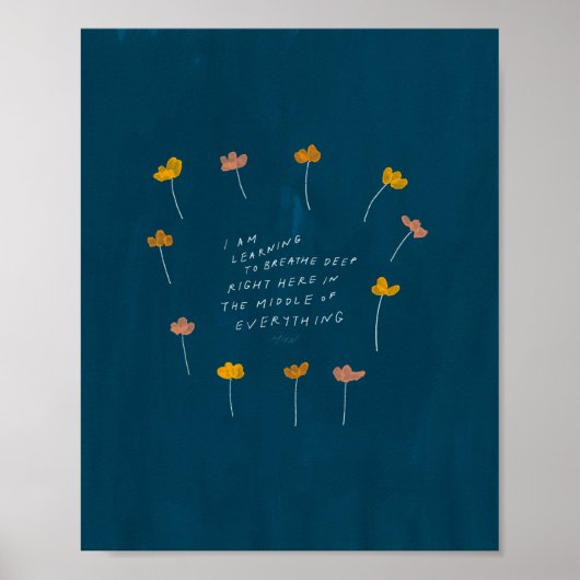 "Ik leer diep ademen.." Poster (Voorkant)