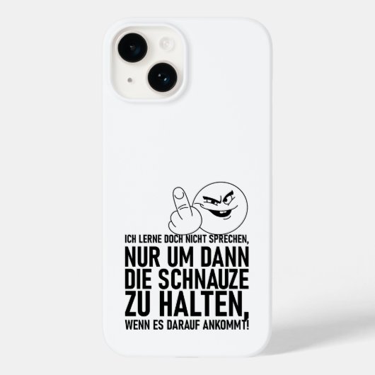 IK LEER DOCH NIET PRATEN Case-Mate iPhone CASE (Achterkant)