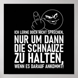 IK LEER DOCH NIET PRATEN POSTER