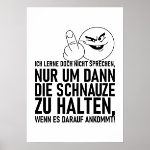 IK LEER DOCH NIET PRATEN POSTER