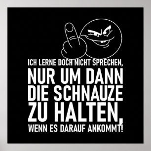 IK LEER DOCH NIET PRATEN POSTER