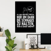 IK LEER DOCH NIET PRATEN POSTER (Thuiskantoor)
