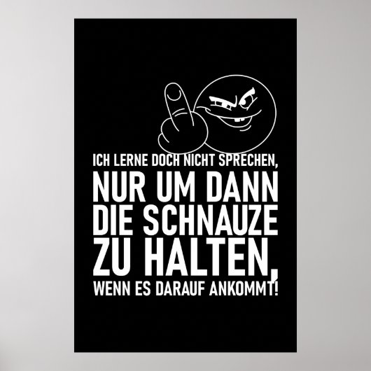 IK LEER DOCH NIET PRATEN POSTER (Voorkant)