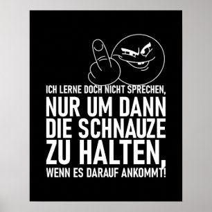 IK LEER DOCH NIET PRATEN POSTER