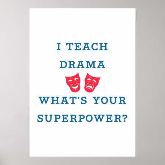 Ik leer Drama wat je Superpower is? Poster (Voorkant)