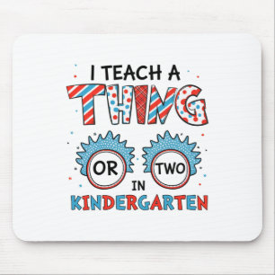 Ik leer een ding of twee op de kleuterschool Terug Muismat