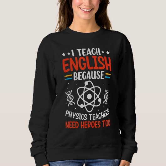 Ik leer Engels omdat natuurdocenten Hero nodig heb Trui (Voorkant)