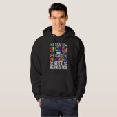 Ik leer Engels omdat Wiskunde leraren helden nodig Hoodie (Voorkant volledig)