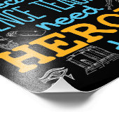 Ik leer geschiedenis omdat leraren wetenschappen h foto afdruk (Hoek)