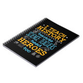 Ik leer geschiedenis omdat leraren wetenschappen h notitieboek (Linkerzijde)