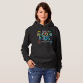 Ik leer Geweldige Kinder autisme-bewustmakingseres Hoodie (Voorkant volledig)