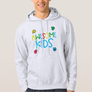 Ik leer Geweldige Kinder autisme-bewustmakingseres Hoodie