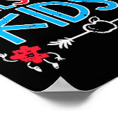 Ik leer Geweldige Kinder autisme-bewustmakingseres Poster (Hoek)