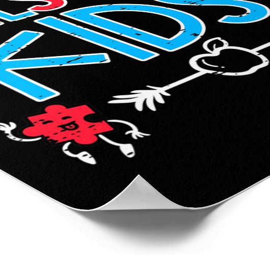 Ik leer Geweldige Kinder autisme-bewustmakingseres Poster (Hoek)