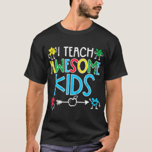 Ik leer Geweldige Kinder autisme-bewustmakingseres T-shirt