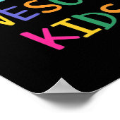 Ik leer Geweldige Kinder autisme leraar Poster (Hoek)