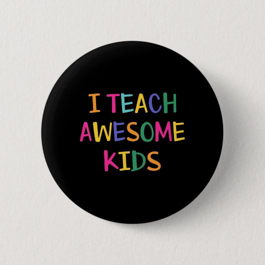 Ik leer Geweldige Kinder autisme leraar Ronde Button 5,7 Cm (Voorkant)