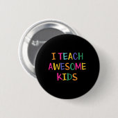 Ik leer Geweldige Kinder autisme leraar Ronde Button 5,7 Cm (Voorkant /achterkant)