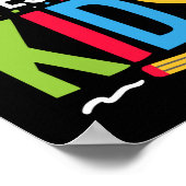 Ik leer Geweldige Kinder School Funny Teacher Poster (Hoek)