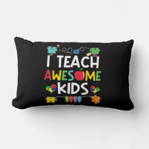 Ik leer Geweldige Kinder shirt Autism Awareness pu Kussen