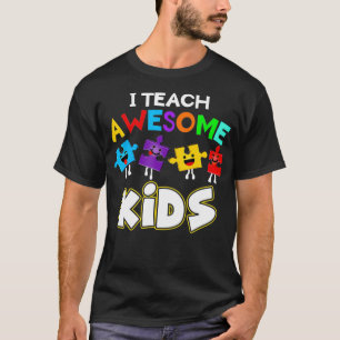 Ik leer Geweldige Kinderen Funny Autism Special Ed T-shirt