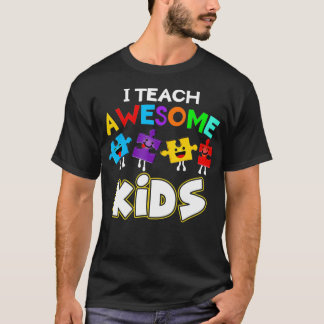 Ik leer Geweldige Kinderen Funny Autism Special Ed T-shirt