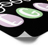 Ik Leer Goede Eieren School Paashaas Eieren Pasen  Poster (Hoek)