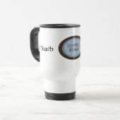Ik Leer Grappige Koffie Spreuk Reisbeker (Voorkant links)