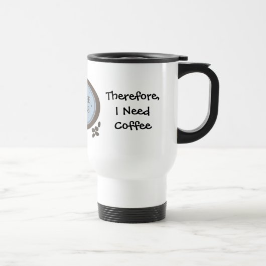 Ik Leer Grappige Koffie Spreuk Reisbeker (Rechts)