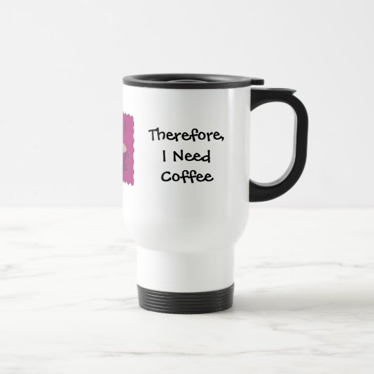 Ik Leer Grappige Koffie Spreuk Reisbeker (Rechts)
