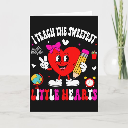 Ik Leer Het Allerzoetste Hartje Leraar Valentin Kaart (Voorkant)
