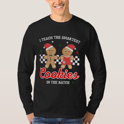 Ik leer het slimste koekjes shirt, kerst leer t-shirt (Voorkant)