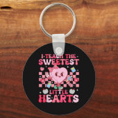 Ik Leer Het Zoetste Kleine Hart Leraar Valentin Sleutelhanger (Voorkant)