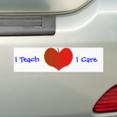 Ik leer, ik geef Bumpersticker (Op auto)