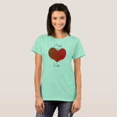 Ik leer, ik geef om t-shirt (Voorkant volledig)