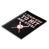 Ik leer Kinderen naar Hit en Steal - Baseball Coac Notitieboek (Linkerzijde)