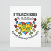 Ik leer Kinderen om de spraaktaaltherapie te herha Aankondiging (Staand voorkant)