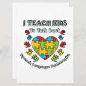 Ik leer Kinderen om de spraaktaaltherapie te herha Aankondiging (Voorkant / Achterkant)