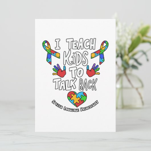 Ik leer Kinderen om de spraaktaaltherapie te herha Aankondiging (Staand voorkant)