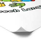 Ik leer Kinderen om de spraaktaaltherapie te herha Poster (Hoek)