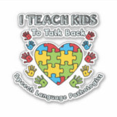 Ik leer Kinderen om de spraaktaaltherapie te herha Sticker (Voorkant)