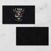 Ik leer Kinderen om de spraaktaaltherapie te herha Visitekaartje (Voorkant / Achterkant)