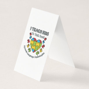 Ik leer Kinderen om de spraaktaaltherapie te herha Visitekaartje