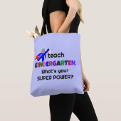 Ik leer Kindergarten. Wat is je superkracht? Tote Bag (Dichtbij)