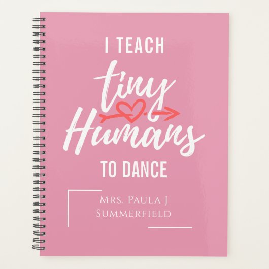 Ik Leer Kleine Mensen Dansen Gepersonaliseerde Ler Planner (Voorkant)
